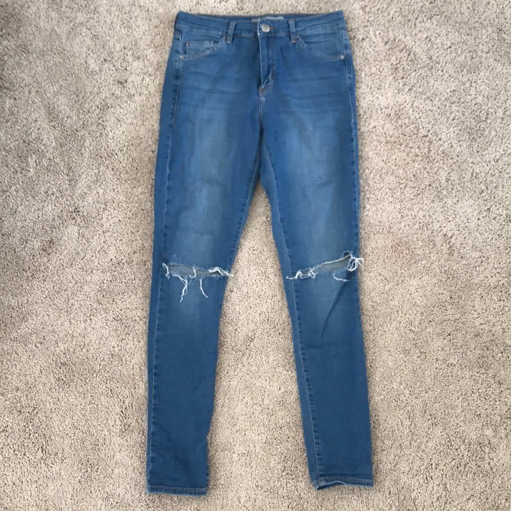 Top shop denim skinny jeans